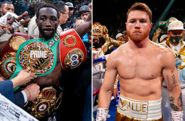 Terence Crawford says he is open to a catchweight clash with Canelo Alvarez Photo Credit: Esther Lin/SHOWTIME/Sean Michael Ham / TGB Promotions