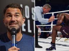 Eddie Hearn questioned Daniel Dubois following his defeat to Oleksandr Usyk on Saturday Photo Credit: Matthew Pover/Matchroom Boxing/Stephen Dunkley/Queensberry Promotions