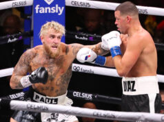 Jake Paul beats MMA veteran Nate Diaz in Dallas last night. Photo Credit: Twitter.