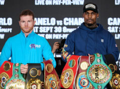 Canelo Alvarez battles Jermell Charlo in Las Vegas, live on SHOWTIME pay-per-view Photo Credit: Esther Lin/SHOWTIME