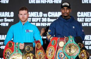 Canelo Alvarez battles Jermell Charlo in Las Vegas, live on SHOWTIME pay-per-view Photo Credit: Esther Lin/SHOWTIME