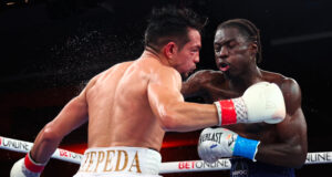 Richardson Hitchins took a Unanimous Decision victory over Zepeda in Orlando. Photo Credit: Matchroom Boxing (Twitter).