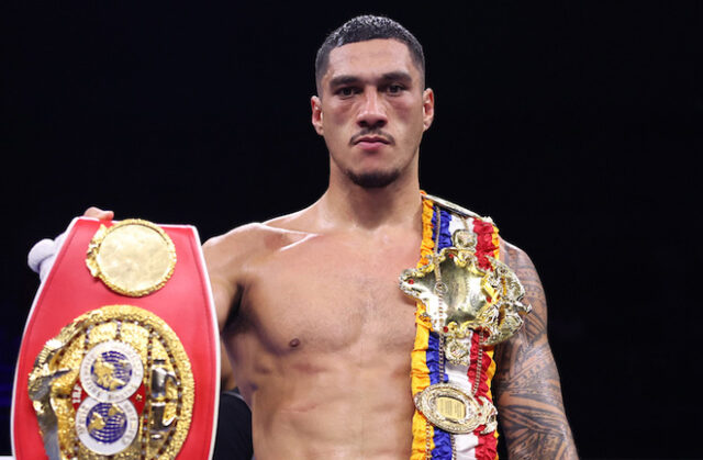 Opetaia made a successful first defence of his IBF and Ring Magazine belts Photo Credit: Mark Robinson/Matchroom Boxing Opetaia made a successful defence of his IBF and Ring Magazine belts Photo Credit: Mark Robinson/Matchroom Boxing
