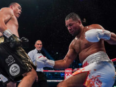 Zhilei Zhang knocks out Joe Joyce. Photo Credit: Queensberry Promotions