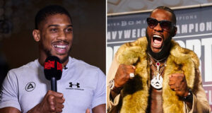 Anthony Joshua says he is hearing he could fight Deontay Wilder on the undercard of Tyson Fury vs Oleksandr Usyk Photo Credit: Mark Robinson/Matchroom Boxing/Sean Michael Ham/Mayweather Promotions