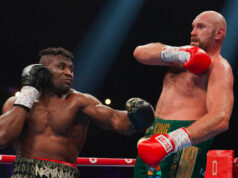 Francis Ngannou says Tyson Fury didn't show him respect moments before their fight in Saudi Arabia on Saturday Photo Credit: Stephen Dunkley/Queensberry Promotions