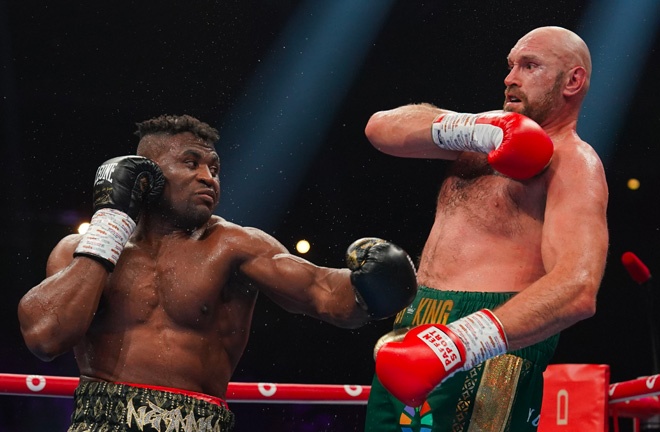 Francis Ngannou says Tyson Fury didn't show him respect moments before their fight in Saudi Arabia on Saturday Photo Credit: Stephen Dunkley/Queensberry Promotions