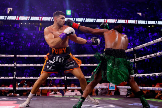 Tommy Fury scored a majority decision victory over KSI in Manchester. Photo Credit: Jason Cairnduff/ Action Images via Reuters