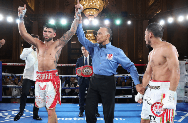 Cordina gets the nod in Monte Carlo. Credit: Mark Robinson Matchroom Boxing