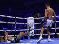 Jordan Gill dropped and stopped Michael Conlan in seven rounds in Belfast on Saturday Photo Credit: Mark Robinson/Matchroom Boxing