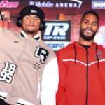 Stevenson and De Los Santos lock horns in Las Vegas Credit: Mikey Williams / Top Rank