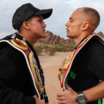 Rodriguez and Edwards came face-to-face in Phoenix on Tuesday Photo Credit: Ed Mulholland/Matchroom