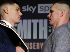 WBO cruiserweight world champion Chris Billam-Smith defends his title against Mateusz Masternak this Sunday night. Credit: Sky Sports