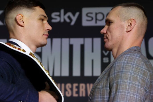 WBO cruiserweight world champion Chris Billam-Smith defends his title against Mateusz Masternak this Sunday night. Credit: Sky Sports