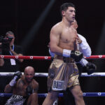 Bivol dropped Arthur in the 11th round Photo Credit: Mark Robinson/Matchroom Boxing