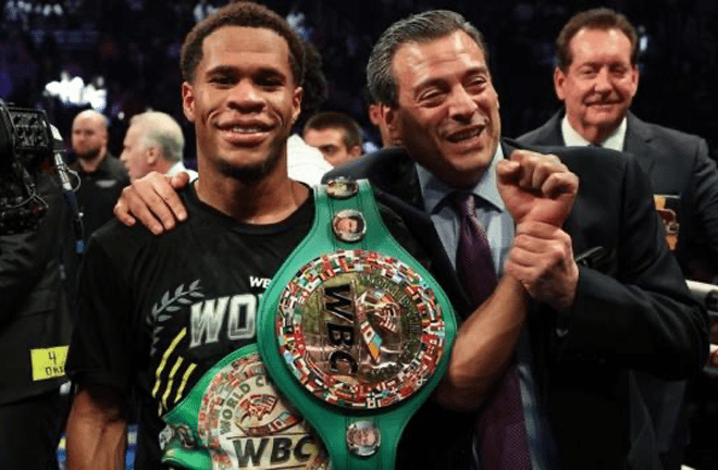 The victory saw Haney crowned WBC super lightweight world champion.Credit: Matchroom