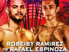 Featherweight world champion Robeisy Ramirez returns to action against Rafael Espinoza this Saturday night