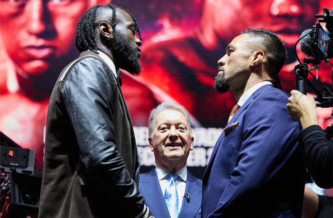 Wilder faces Parker in Saudi Arabia on Saturday Photo Credit: Mark Robinson/Matchroom Boxing