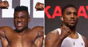 Francis Ngannou has questioned Anthony Joshua's chin ahead of their upcoming clash in Saudi Arabia Photo Credit: Mikey Williams/Top Rank via Getty Images/Mark Robinson/Matchroom Boxing