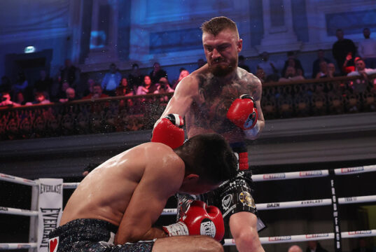 Lewis Crocker stopped Jose Felix in the fifth round in Belfast on Saturday Photo Credit: Mark Robinson/Matchroom Boxing