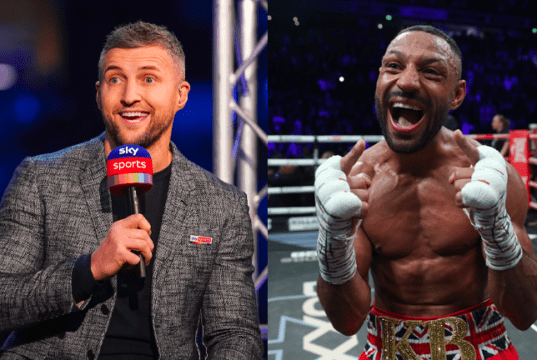 Carl Froch isn't sold on the idea of a Kell Brook comeback. (Dave Thompson, Matchroom + Lawrence Lustig, Boxxer)
