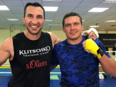 Usyk reportedly caused a bit of a stir when sparring Klitschko (Instagram, @Usykaa)