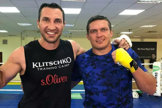 Usyk reportedly caused a bit of a stir when sparring Klitschko (Instagram, @Usykaa)