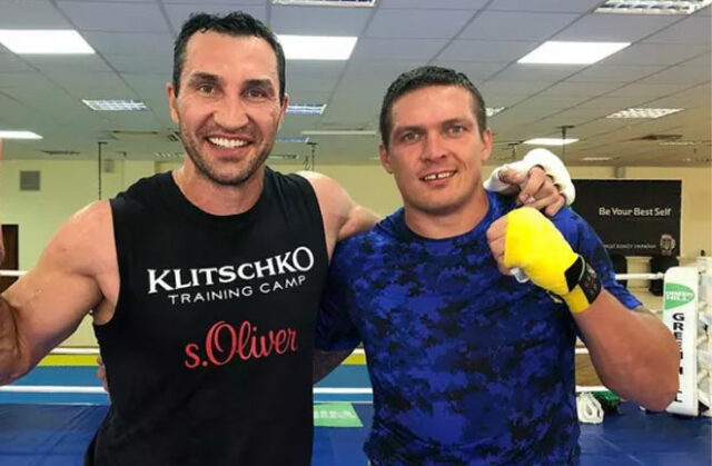 Usyk reportedly caused a bit of a stir when sparring Klitschko (Instagram, @Usykaa)