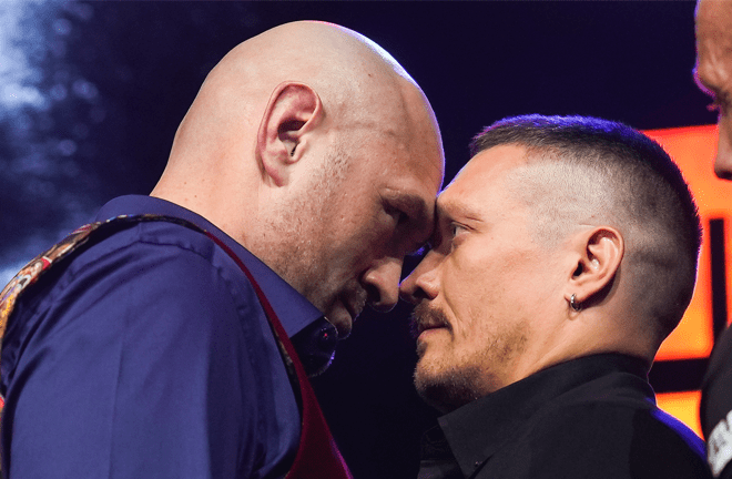 The stakes couldn't be higher for Fury and Usyk next month (Top Rank)