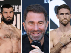Eddie Hearn has predicted a knockout victory for Callum Smith over Artur Beterbiev in Canada this Saturday Photo Credit: Stephen Dunkley/Queensberry Promotions/Ed Mulholland/Mark Robinson/Matchroom Boxing