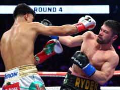 Jaime Munguia stopped John Ryder in the ninth round in Phoenix on Saturday Photo Credit: Ed Mulholland/Matchroom