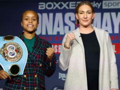Natasha Jonas defends her IBF welterweight crown against Mikaela Mayer in Liverpool on Saturday Photo Credit: Lawrence Lustig/BOXXER