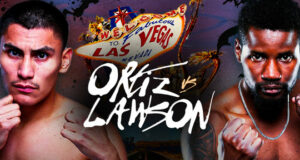 Vergil Ortiz Jr looks to extend his perfect professional record against Fredrick Lawson on Saturday in Las Vegas, live on DAZN Photo Credit: Golden Boy