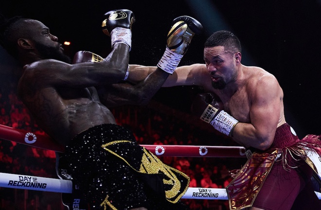 Wilder was beaten by Parker in December Photo Credit: Mark Robinson/Matchroom Boxing