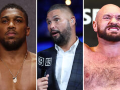 Tony Bellew says Anthony Joshua is a "different animal" to Tyson Fury Photo Credit: Mark Robinson/Matchroom Boxing/Mikey Williams/Top Rank via Getty Images