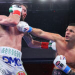 Edgar Berlanga stopped Padraig McCrory in six rounds (Photo Credit: Ed Mulholland/Matchroom)