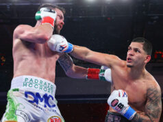 Edgar Berlanga stopped Padraig McCrory in six rounds (Photo Credit: Ed Mulholland/Matchroom)