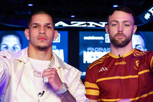 Edgar Berlanga faces Padraig McCrory in a super middleweight showdown in Orlando on Saturday, live on DAZN Photo Credit: Ed Mulholland/Matchroom