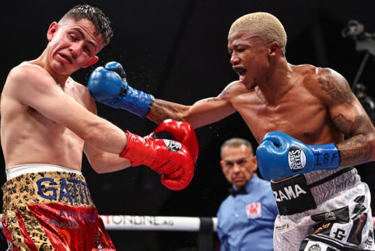 Sivenathi Nontshinga gained revenge over Adrian Curiel to become a two-time world champion in Mexico on Friday Photo Credit: Melina Pizano/Matchroom