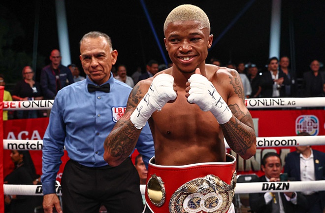 Nontshinga won back his IBF light flyweight world title Photo Credit: Melina Pizano/Matchroom