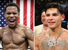 The eyes of the world will be on Haney vs Garcia this weekend (Photo Credit: Melina Pizano/Matchroom/Tom Hogan/Golden Boy Promotions via Getty Images)