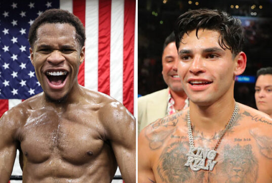 The eyes of the world will be on Haney vs Garcia this weekend (Photo Credit: Melina Pizano/Matchroom/Tom Hogan/Golden Boy Promotions via Getty Images)