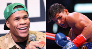 Devin Haney has urged Ryan Garcia to use the shoulder roll tactic against him on April 20 Photo Credit: Melina Pizano/Matchroom/Golden Boy Promotions