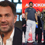 Hearn’s charge Joshua will take on Ngannou in ten days’ time. (Photo Credit, Mark Robinson Matchroom, DAZN)