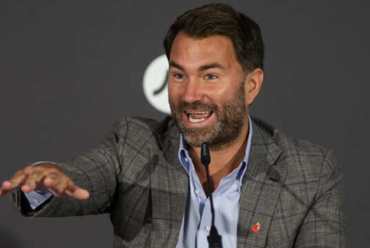 Hearn says he is "delighted" to have signed the 22-year-old (Photo Credit: DAZN)
