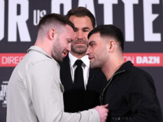 Josh Taylor has sent a chilling warning to rival Jack Catterall ahead of their rematch in Leeds on April 27 Photo Credit: Mark Robinson/Matchroom Boxing