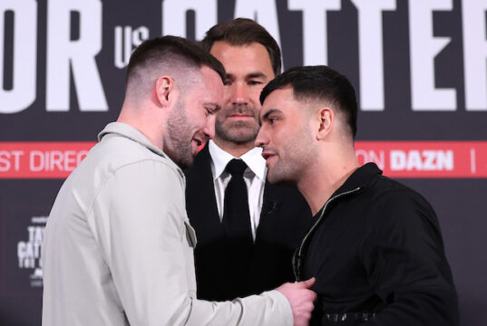 Josh Taylor has sent a chilling warning to rival Jack Catterall ahead of their rematch in Leeds on April 27 Photo Credit: Mark Robinson/Matchroom Boxing