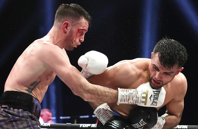 Taylor defeated Catterall by controversial split decision in February 2022. Photo: Mikey Williams/Top Rank via Getty Images