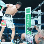 Junto Nakatani stopped Alexandro Santiago to win the WBC bantamweight world title in Japan on Saturday Photo Credit: Naoki Fukuda / Top Rank
