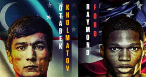 A new featherweight world champion will be crowned this weekend when Otabek Kholmatov meets Raymond Ford. (Top Rank)